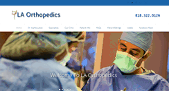 Desktop Screenshot of laorthopedics.com