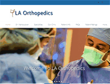 Tablet Screenshot of laorthopedics.com
